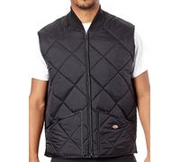 Dickies, Herren, Diamantgesteppte Weste, Schwarz, S