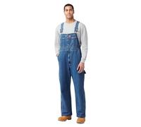 Dickies, Herren, Dickies Denim-Latzhose in Washed-Optik, STONEWASHED INDIGOBLAU, 32W / 30L
