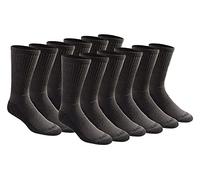 Dickies Herren Multi-Pack Dri-tech Moisture Control Crew Legere Socken, Charcoal (12 Pairs), 12-15