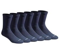 Dickies Herren Dri-tech Moisture Control Comfort Length Mid-Crew, Available in M-XL (6, 12 Pairs) Socken, Komfortlänge, Marineblau (6 Paar), Medium (6er Pack)