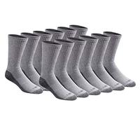 Dickies Herren Dri-Tech Moisture Control Crew Socken Multipack, Grau (12 Paar), Shoe Size: 12-15