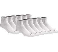 Dickies Herren Quarter-Socken Dri-Tech Moisture Control, Weiß, 12 Paar, Größe 6–12