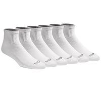 Dickies Herren Dri-Tech Moisture Control Quarter Socken Multipack, Solid White (6 Paar), Shoe Size: 6-12
