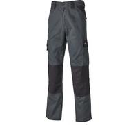 Arbeitshose DICKIES "Dickies Workwear Hosen EVERYDAY TROUSERS", Kinder, Gr. 33x32, Länge 32, grau (grau, schwarz), Obermaterial: 65% Polyester, 35% Baumwolle, Hosen Arbeitshose (25301434-33) grau, sch