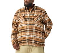 Dickies Herren-Flanell-Hemdjacke mit Sherpa-Futter und Hydroshld, Braun Duck, S