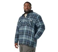 Dickies Herren Lined Flannel Shirt Jacket with Hydroshld Herrenhemdjacke mit Sherpa-Futter, Flanell, mit Hydroshold, Dunkles Marineblau, L