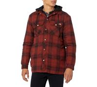 Dickies, Herren, Flanell-Kapuzenshirt-Jacke, legere Passform, BRICK PLAID OMBRE PLAID, XXL
