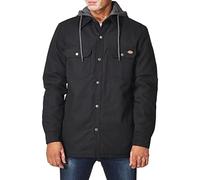 Dickies Herren Fleece Hooded Duck Shirt Jacke mit Hydroshield, Schwarz, XL