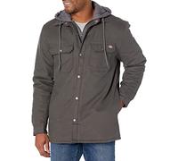 Dickies Herren Fleece Hooded Duck Shirt Jacket with DWR Jacke, Schiefer, M