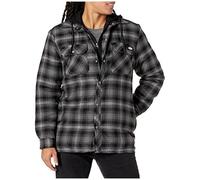 Dickies Herren Fleece Hooded Flannel Shirt Jack Relaxed Shirt (1er Pack), anthrazit, L
