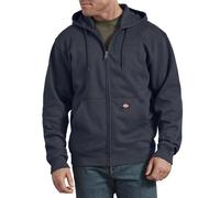 Dickies Herren-Fleece-Hoodie mit durchgehendem Reiverschluss, Dunkelblau, Gre L, Gro, Gro