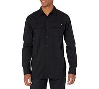 Dickies Herren Flex Ripstop Langarmshirt Hemd mit Button-Down-Kragen, Schwarz, L