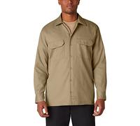 Dickies Herren Freizeithemd Streetwear Male Shirt Long Sleeve Work, Beige (Khaki Kh), XXL