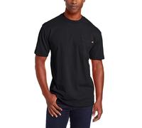 Dickies Herren Heavyweight Crew Neck Kurzarm T-Shirt Henley Shirt Schwarz Small US