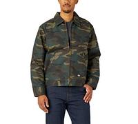 Dickies Herren Insulated Eisenhower Front-Zip Jacket Arbeits-Utility-Oberbekleidung, Hunter Green Camo, M