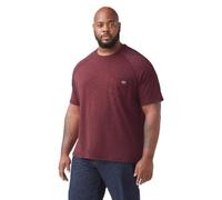 Dickies Herren Kurzärmeliges Kühl T-Shirt, Burgunderrot Heather, XL