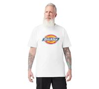 Dickies Herren Kurzärmeliges Wordmark-Grafik T-Shirt, Weiss/opulenter Garten, Klein