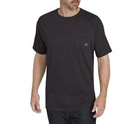 Dickies Herren Kurzärmliges T-Shirt mit Kühlung Hemd, Schwarz meliert, L