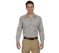 Dickies Herren Langärmeliges Arbeitshemd Hemd, Argento (Silver), XL