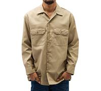 Dickies Herren Langärmeliges Arbeitshemd Hemd, Beige (Khaki), 2X Haut