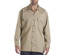 Dickies Herren Long Sleeve Work Shirt Hemd, Beige (Khaki), 2X Haut