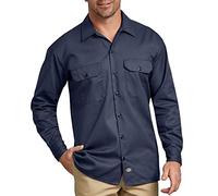 Dickies Herren Langärmeliges Arbeitshemd Hemd, Navy Blue, 56