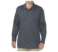 Dickies Herren Langarm Flex Twill Arbeitsshirt Big, Dunkelgrau, 3X-Groß