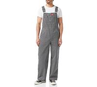 Dickies Herren Latzhose Hickory Bib Overall, Mehrfarbig (Hickory Stripe), 32 /L32 (Herstellergröße: 32/32)