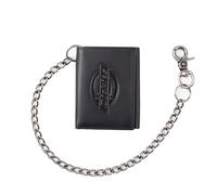 Dickies Herren Leder Trifold Geldbörse, Black, Einheitsgröße