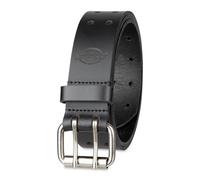 Dickies Herren-Ledergürtel mit Doppelzinken, Schwarz, 44