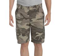 Dickies Herren Leichte, Lockere Passform, 27,9 cm, Ripstop-Cargo Shorts, Stonewashed Pebble Brown/Black/Olive Camo V1, 56