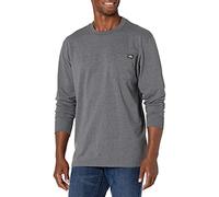 Dickies Herren Long Sleeve Heavyweight Crew Neck Arbeits T Shirt, Anthrazitgrau Meliert, L EU
