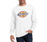 Dickies Herren Long Sleeve Regular Fit Logo Tee T-Shirt, Weiß, Mittel
