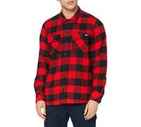 Dickies Herren Regular Fit Freizeit Hemd Sacramento, Gr. Medium, Rot (Red RD)