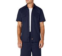 Dickies Herren Regular Fit Freizeit Hemd Shrt/S Work Shirt, Kurzarm, Blau (Navy Blue NV), Gr. XX-Large (Herstellergröße: XXL)