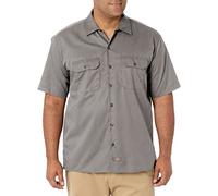 Dickies Herren Regular Fit Freizeit Hemd Shrt/S Work Shirt, Kurzarm, Grau (Silver Grey SV), Gr. XXX-Large (Herstellergröße: 3XL)
