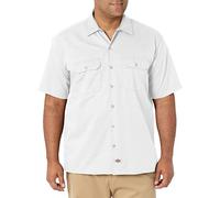 Dickies Herren Regular Fit Freizeit Hemd Shrt/S Work Shirt, Kurzarm, Weiß (White WH), Gr. Medium (Herstellergröße: M)