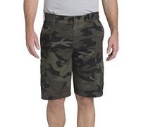 Dickies Herren Relaxed Fit 27,9 cm Leichte Ripstop-Cargo Shorts, Stonewashed Moss/Black/Green Camo V1, 52