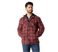 Dickies Herren Relaxed Fit Icon Hooded Quilted Shirt Jacke, Dark Navy Brick Ombre, M