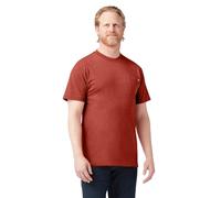 Dickies Herren Schweres Rundhalsausschnitt, Kurzärmelig, Groß T-Shirt, Rustikales Rot meliert, Large Hoch