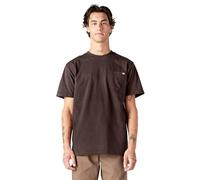 Dickies Herren Schweres Rundhalsausschnitt, Kurzärmelig, Groß T-Shirt, Schokolade, 3XL