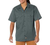 Dickies Herren Short-Sleeve Work Button-Down-Shirt, Lincoln Green V1, 3X-Large Groß
