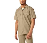 Dickies Herren Kurzärmliges Arbeitshemd, groß und hoch Button-Down-Shirt, Desert Sand, XX-Large