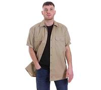 Dickies Herren Short-Sleeve Work Button-Down-Shirt, Desert Sand V1, XX-Large Hoch