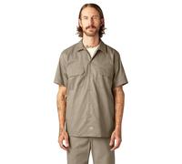 Dickies Herren Short Sleeve Work Shirt Hemd mit Button-Down-Kragen, Braun, XXL