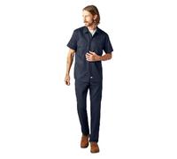 Dickies Herren Slim Fit Kurzarm Arbeitshemd Hemd mit Button-Down-Kragen, Dunkles Marineblau, Klein