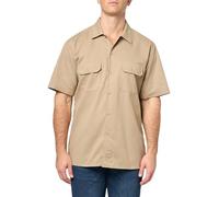 Dickies Herren Slim Fit Kurzarm Arbeitshemd Hemd mit Button-Down-Kragen, Wüstensand, XL