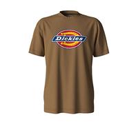 Dickies Herren-T-Shirt, groß und hoch, kurzärmelig, dreifarbig, Logo-Grafik, Braun Duck, XXL