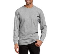 Dickies Langärmliges Herren-Sweatshirt mit Rundhalsausschnitt, Meliert, grau, XL