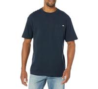 Dickies Herren T-Shirt mit Tasche – leger, Kurzarm, Baumwolle – Navyblau L